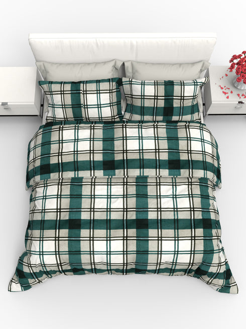 Carmel King 100% Cotton Satin King Size Bedsheet with 2 Pillow Covers - Extra Soft - 220 TC Satin Weave - 4